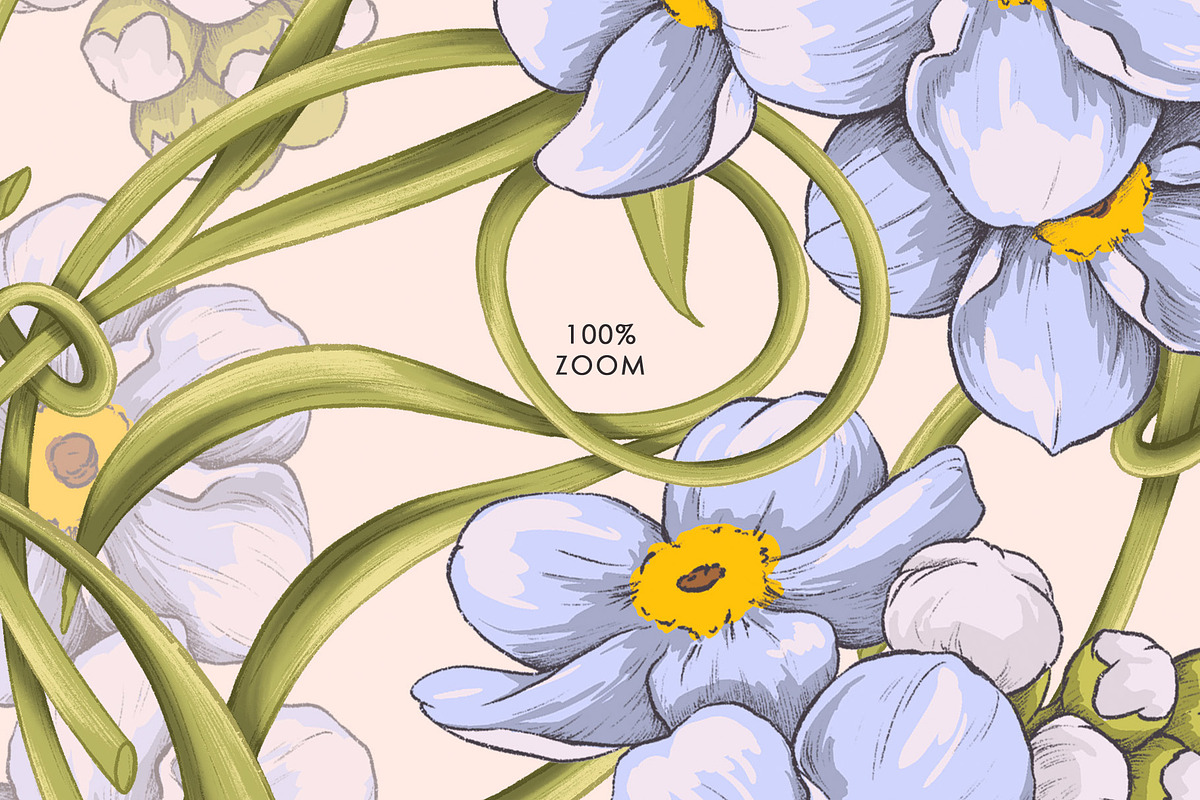 Silk Scarf Meadow dreams, a Pattern Graphic by Natalia0307 (Photo 3 of 6)