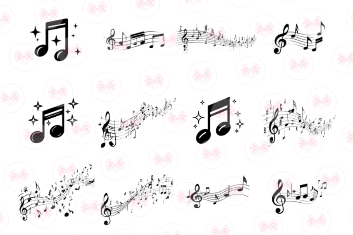 Music Notes Clipart, an Illustration by Markicha Art (Photo 3 of 5)