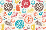 Fruit Cake & Berry Pie Collection, a Food Illustration by Yevheniia (Thumbnail 8 of 8)
