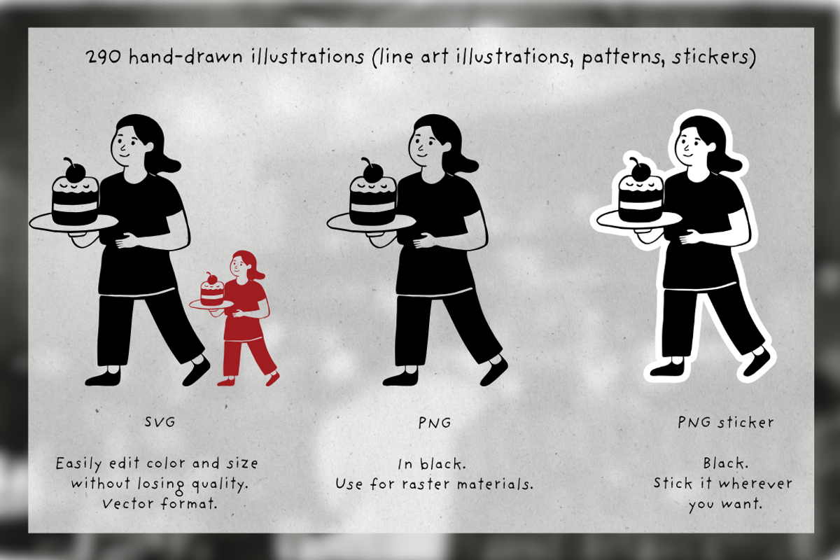 Cafe Vibes Hand Drawn Illustrations, an Object Graphic by Kate Creative Studio (Photo 2 of 16)