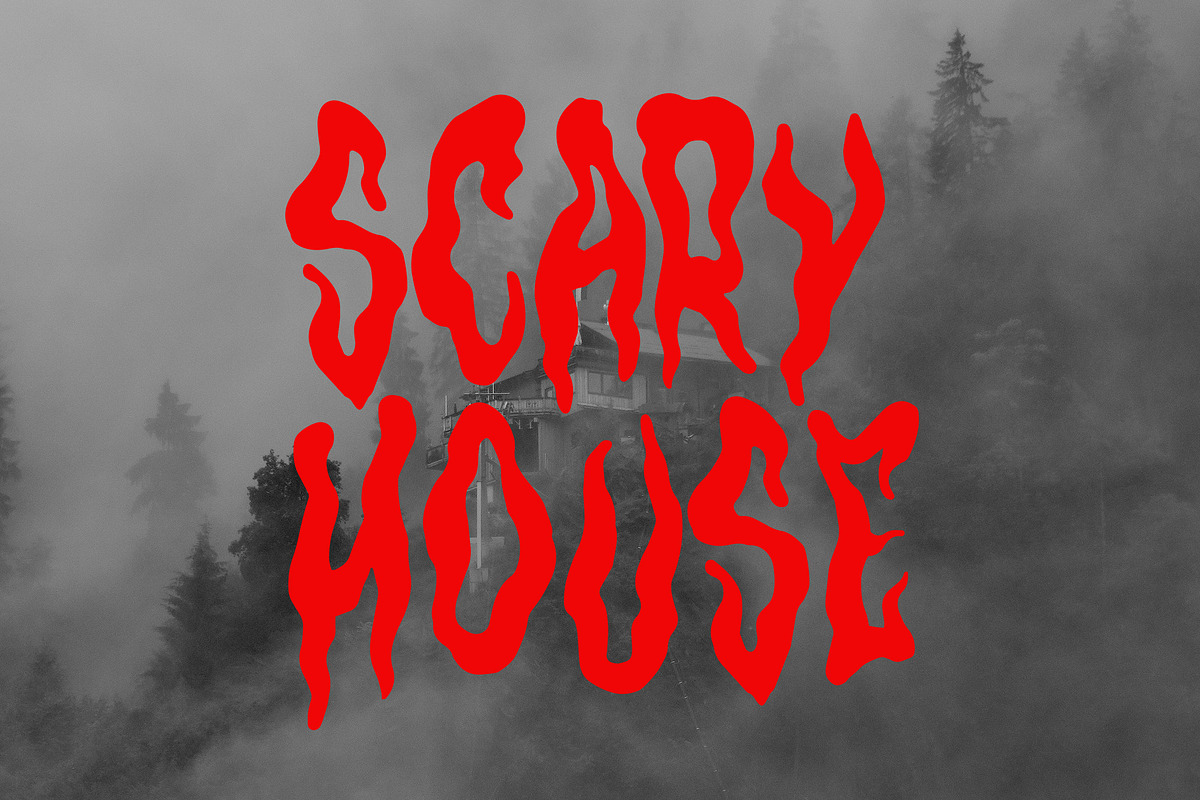 Halloween Horror Fonts | Hantu, a Font by tomatstudio (Photo 1 of 10)