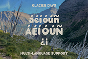Glacier Days | Vintage, Playful Font, a Sans Serif Font by Lucky Bee Creative Studio (Thumbnail 11 of 13)