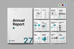 Annual Report Template, a Brochure Template by Work-Envance