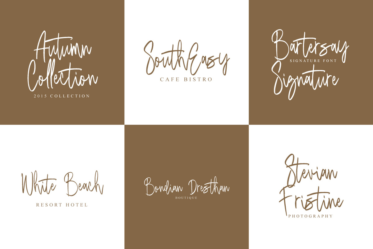 Bartersay - Signature Brush, a Handwritten Font by tebaltipislab (Photo 2 of 9)