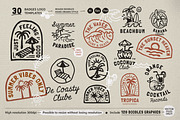 Summer Badges Logo With Doodles, a Branding & Logo Template by Dordar.Lab (Thumbnail 1 of 10)