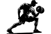 Bodybuilder Silhouette Bundle, an Object Graphic by Creativeshirt (Thumbnail 5 of 13)