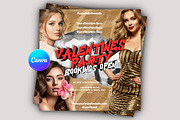 Valentines Party Flyer Template, a Flyer Template by Posterfello (Thumbnail 1 of 4)