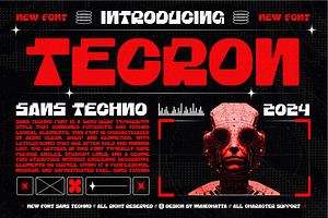 Tecron - Sans Techno Font