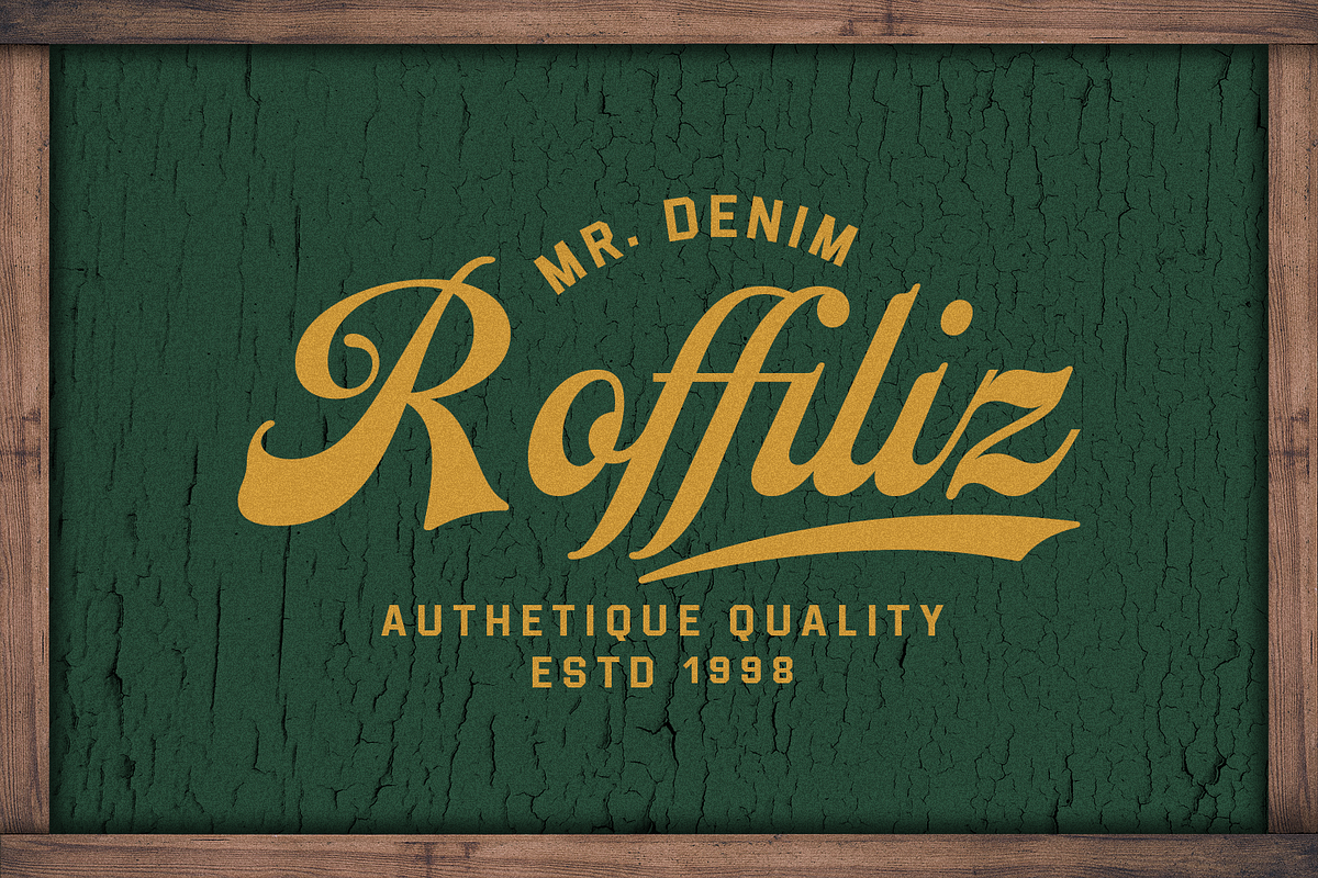 Gold Chamber – Vintage Script, a Sans Serif Font by Almarkhatype (Photo 4 of 12)