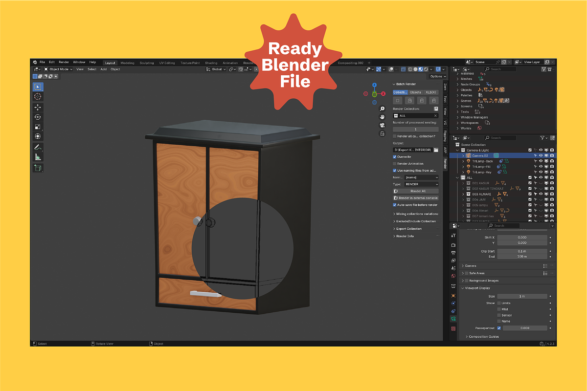 3D Furniture & Home Decor Pack, a Furniture 3D Model by Dudukbersama (Photo 2 of 3)