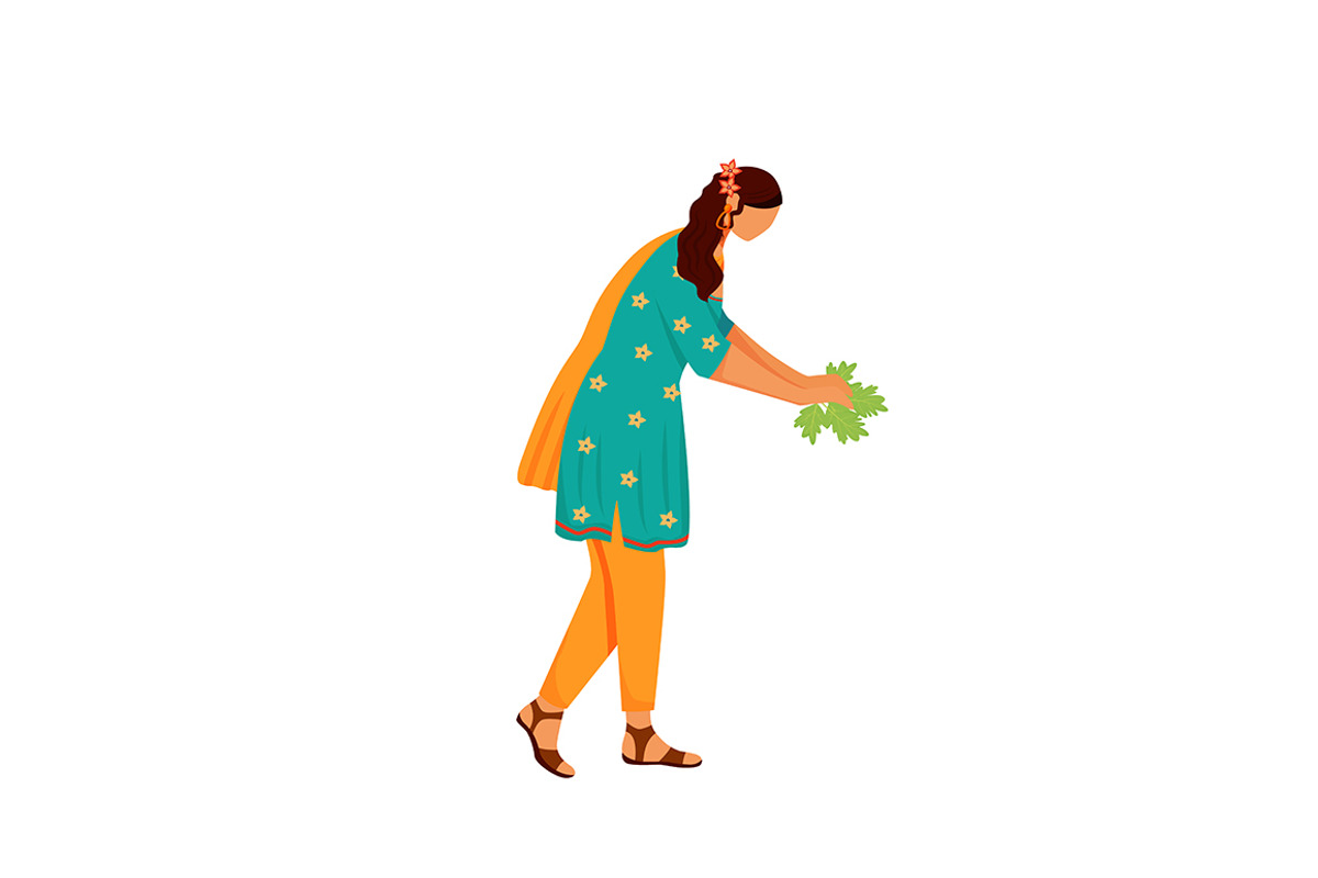 Indian cuisine cartoon illustrations, a Food Illustration by IMG visuals characters (Photo 8 of 28)