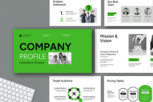Professional Company Profile Present, a Presentation Template by Mighty-Slide