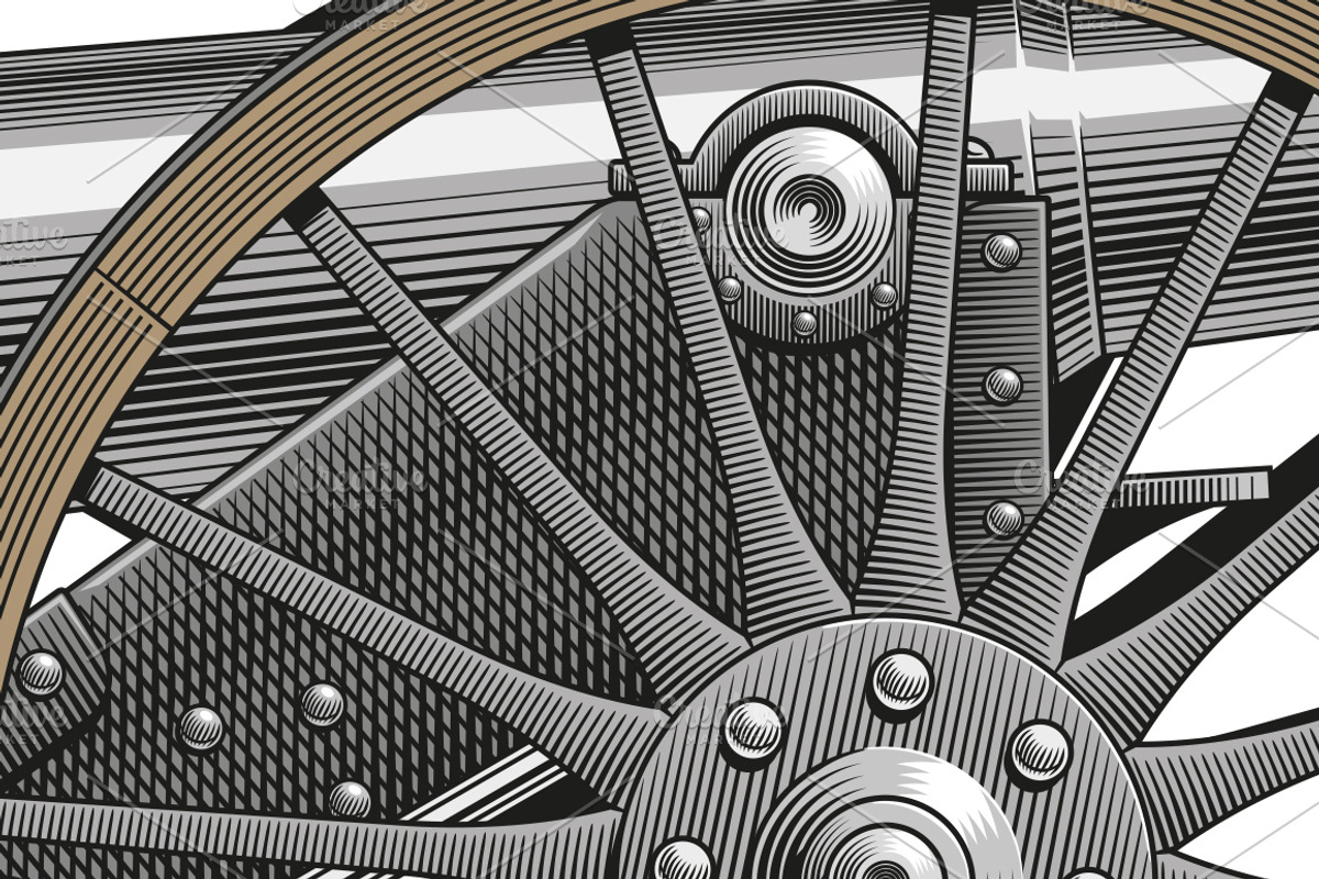 Vintage cannon, vector, an Illustration by Ledokolua (Photo 2 of 2)