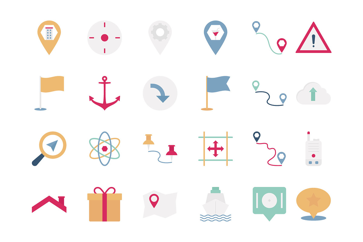 50+ Map & Navigation Icons, a Solid Icon by Vector Portal (Photo 4 of 6)