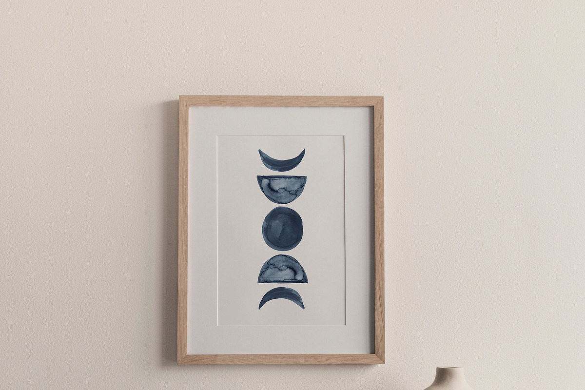 Japandi Abstract Watercolor Clip Art, a Decorative Illustration by whiteheartdesign (Photo 10 of 24)