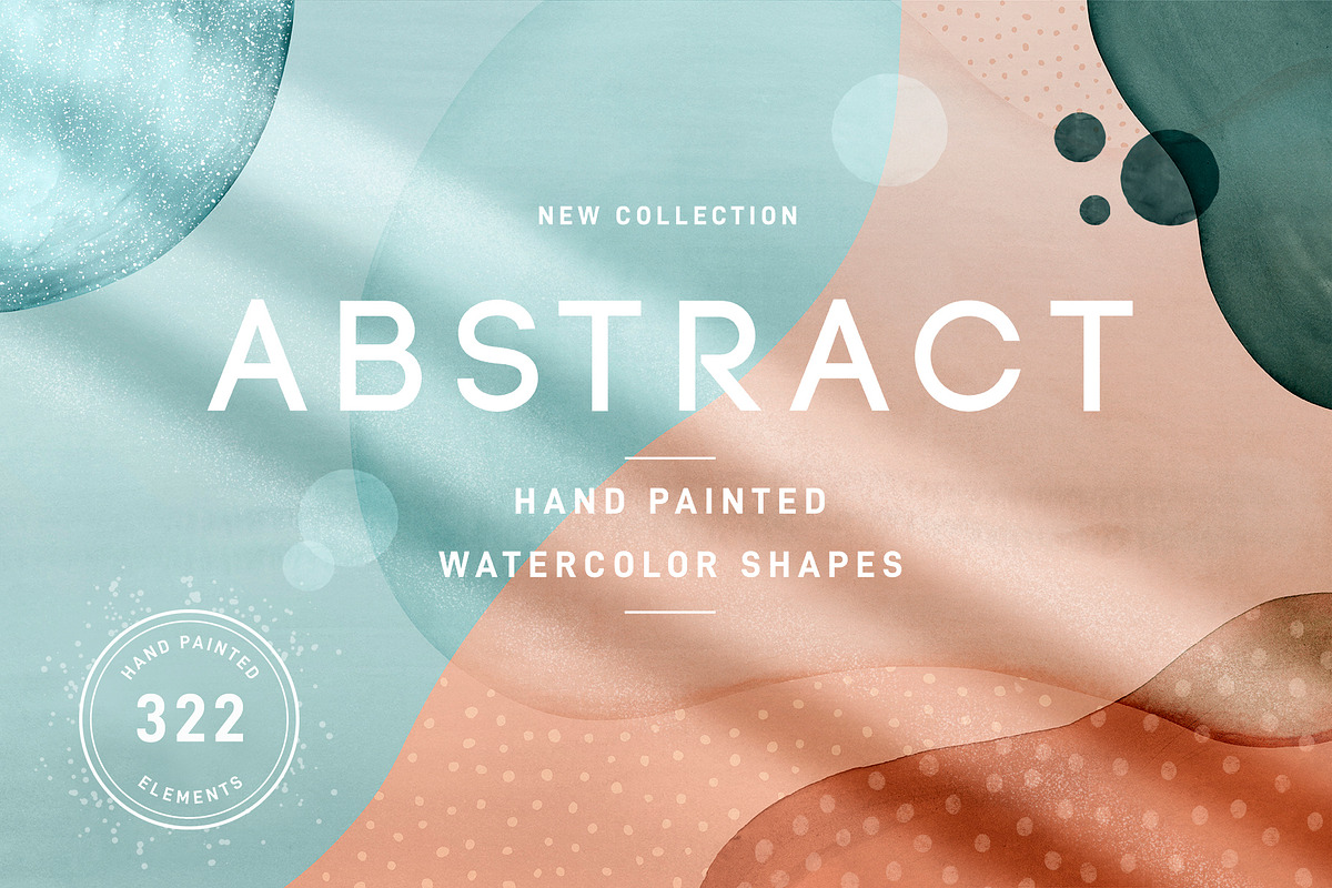 Abstract Shapes - Watercolor, an Object Graphic by Paulina Sara Design (Photo 1 of 18)