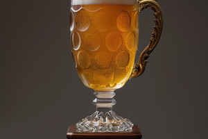 Beer Trophy. Winner's cup made of be, a Food & Drink Photo by Handmadefont
