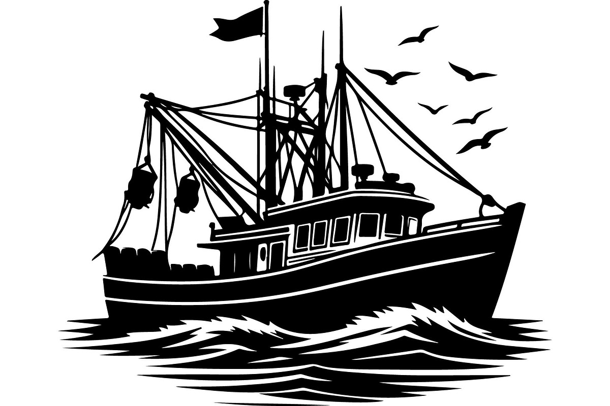 Vintage Fishing Boat Bundle, an Object Graphic by Designer_Momina (Photo 2 of 13)