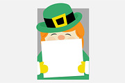 Leprechaun Peeking, an Illustration by Illustrations by Jessie (Thumbnail 5 of 5)