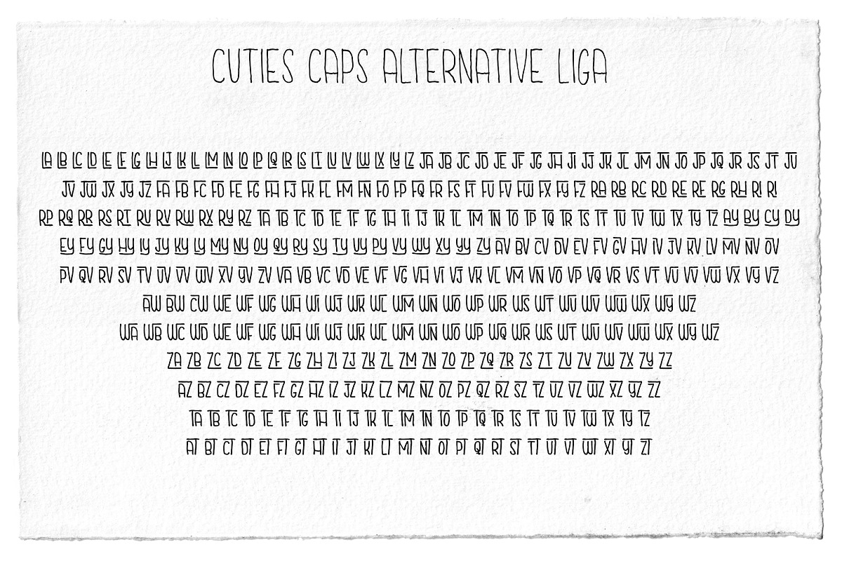 The Cuties family, a Script Font by greatypes studio (Photo 15 of 15)