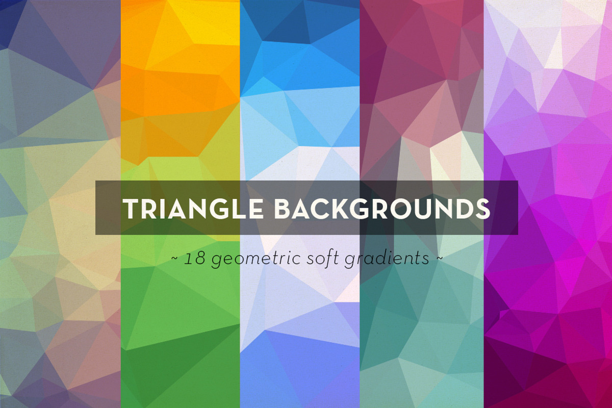 Colorful triangle backgrounds