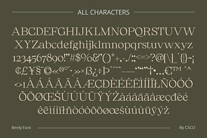 Renly Elegant Serif