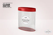 Clear Oval Can Packaging Mockup, a Cups & Container Mockup by INCDesign (Thumbnail 6 of 8)