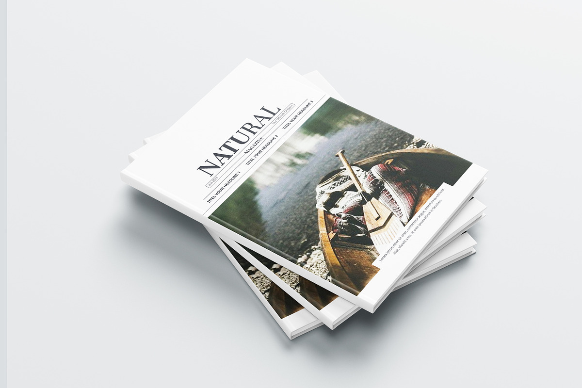 Natural Magazine, a Magazine Template by obidullah_01 (Photo 3 of 14)