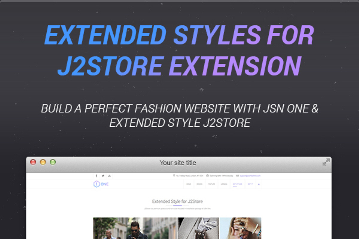 JSN One-Fashion Ecommerce Template, a Websites & App Template by JoomlaShine (Photo 2 of 5)