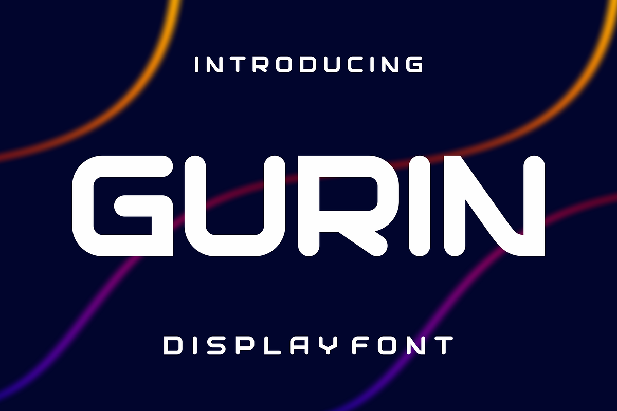 Gurin - Modern Display Font, a Sans Serif Font by lelevien (Photo 1 of 4)