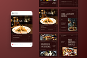 Gourmet Fine Dining Instagram Post, a Social Media Template by Annora Studio (Thumbnail 6 of 6)
