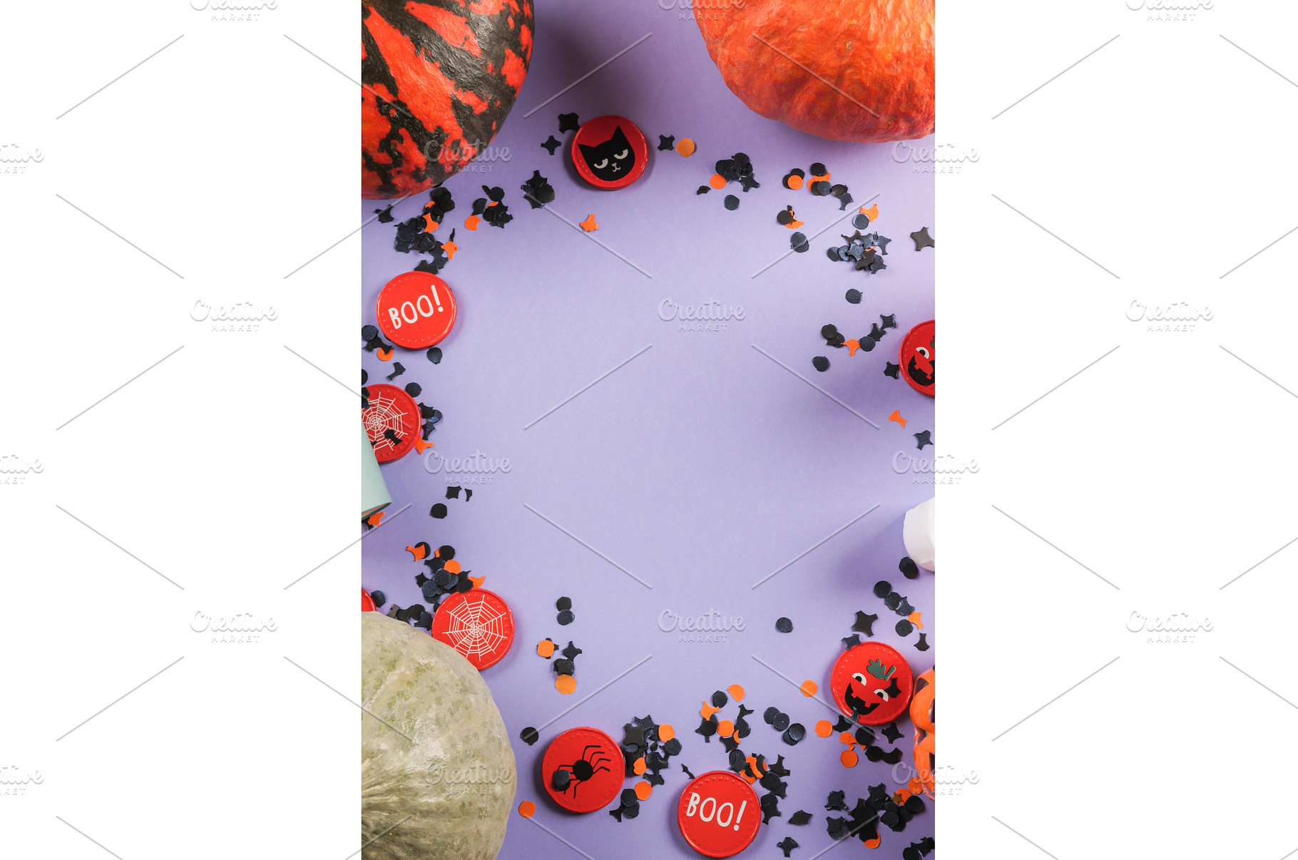 Halloween purple frame background, a Holiday Photo by Lifemorning