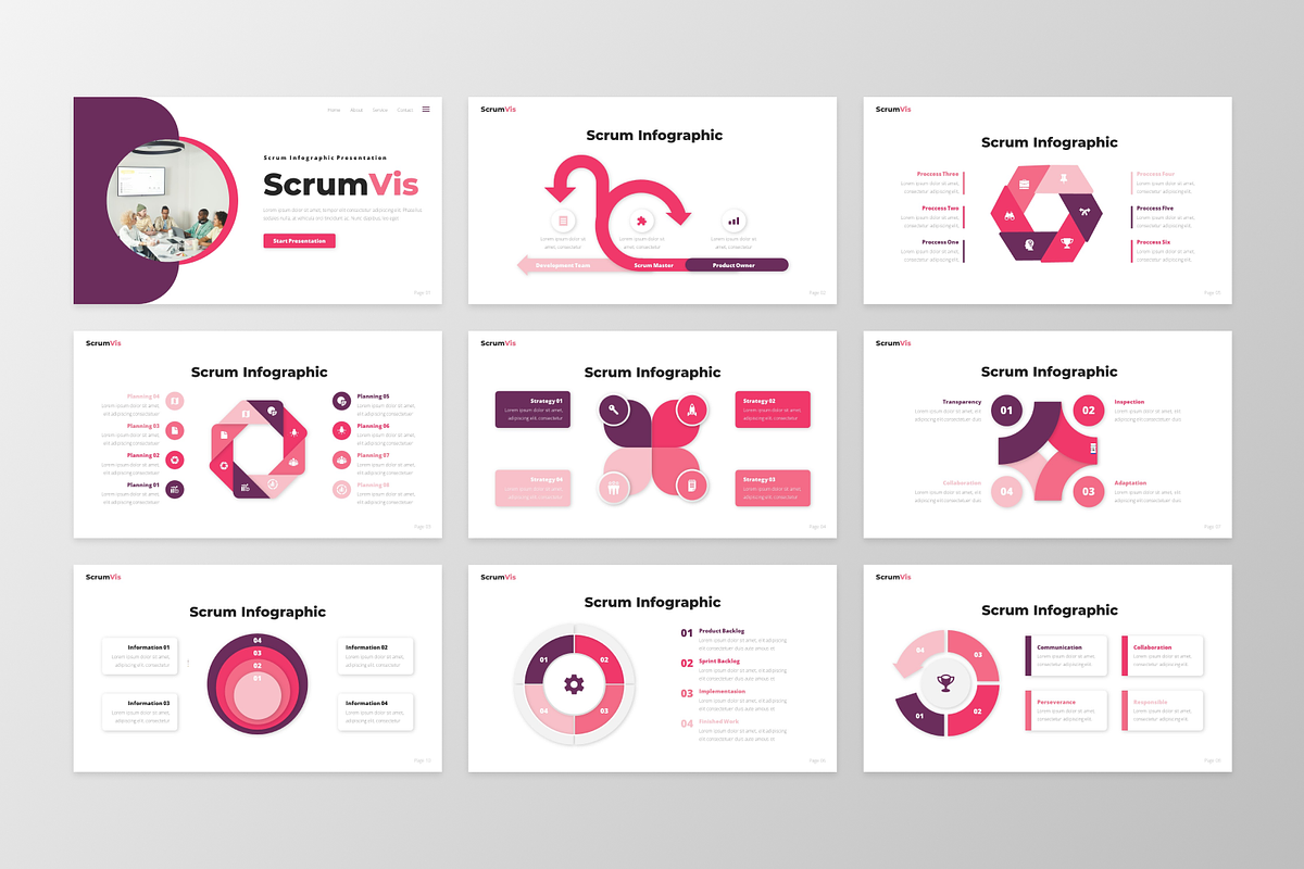 ScrumVis - Scrum Infographic, a Presentation Template by GraphauseProject (Photo 6 of 6)