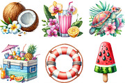 Tropical Beach Bundle Sublimation, an Illustration by Designking (Thumbnail 2 of 4)