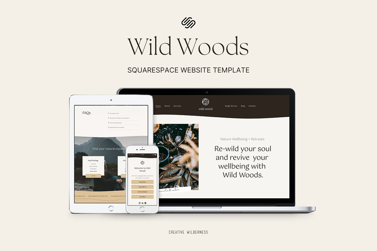Eco Sustainable Nature Website, a Squarespace Template by CreativeWilderness (Photo 1 of 11)