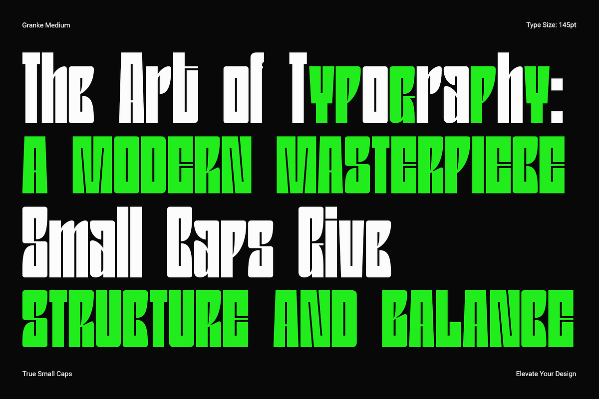 Granke - A Bold Display Typeface, a Sans Serif Font by Valentino Vergan (Photo 9 of 18)