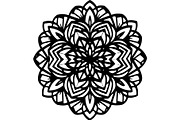 Black Floral Mandala Vector Bundle, a Decorative Illustration by Designer_Momina (Thumbnail 14 of 21)