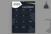 Dark Yearly 2026 Wall Calendar, a Stationery Template by ContestDesign (Thumbnail 2 of 4)