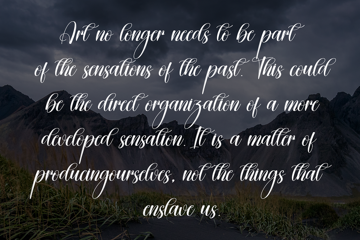 Winterfarm | Script Font, a Handwritten Font by Scratchones (Photo 6 of 9)