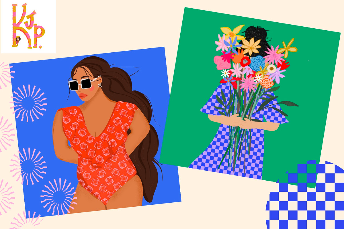 Pattern brushes for Procreate, a Brush Add-On by KJP Designs (Photo 13 of 14)