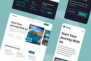 Travel Agency Website UI Kit, a Wireframe Template by INSPR STD (Thumbnail 4 of 6)
