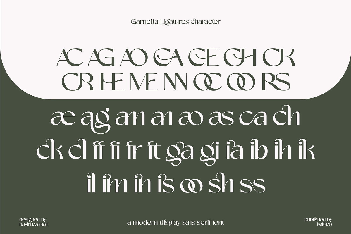 Garnetta - Stylish Sans Serif, a Sans Serif Font by Keithzo (Photo 9 of 11)