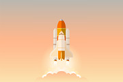 Spacecraft Launch, an Illustration by Krugmann (Thumbnail 1 of 2)
