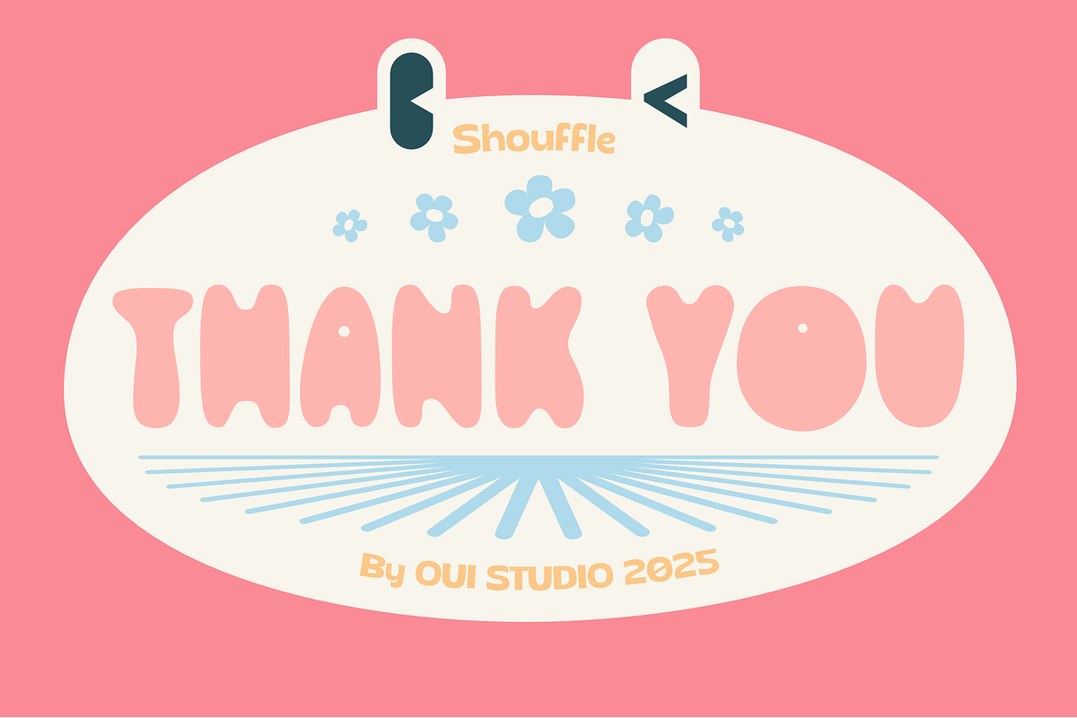 Shouffle Display Font, a Font by Oui Studio (Photo 10 of 10)
