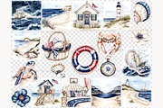 Nautical Clipart PNG, a Person Illustration by GlamArtZhanna (Thumbnail 8 of 8)