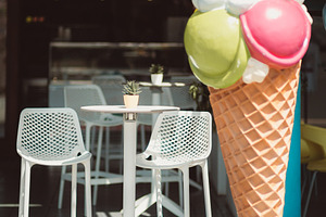 Cafe Table by Giant Ice Cream, an Industrial Photo by SkyNext