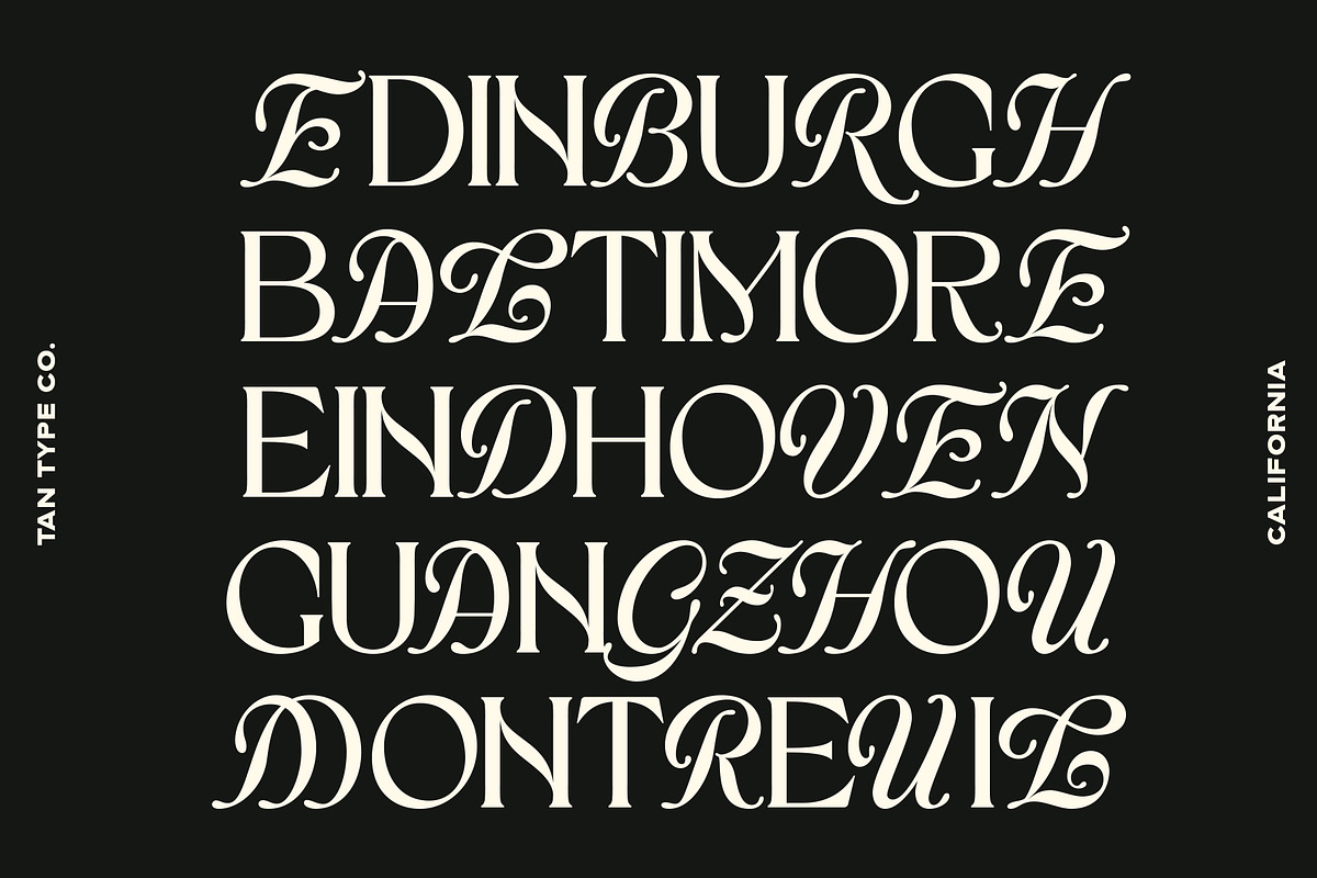 TAN - CALIFORNIA, a Serif Font by TanType (Photo 12 of 16)