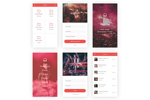 Music Player Adobe XD App