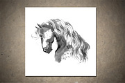Horses Sumi-e Vol2, an Illustration by StabuLaRasa illustration (Thumbnail 7 of 9)