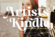 Artists Kindle Modern Serif Font, a Serif Font by timelesstype.co (Thumbnail 1 of 20)